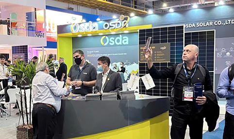 Osda solar na targach Intersolar South America w 2022 roku