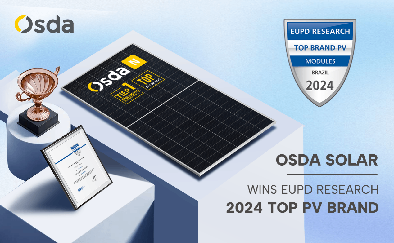 Osda Solar zdobywa coroczną nagrodę TOP Marka PV